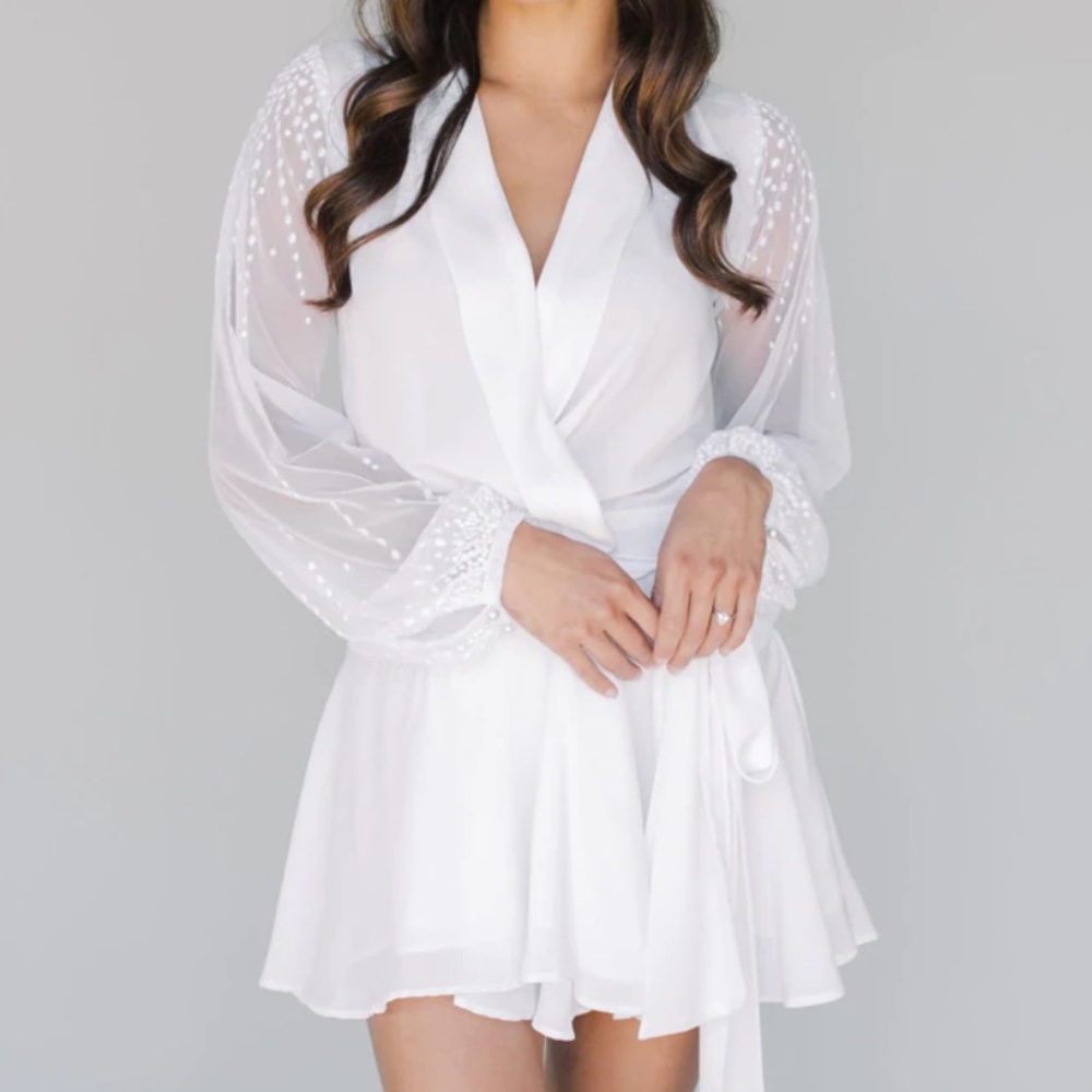 Robed with Love - Bride - Alanna Robe, Size Small, White